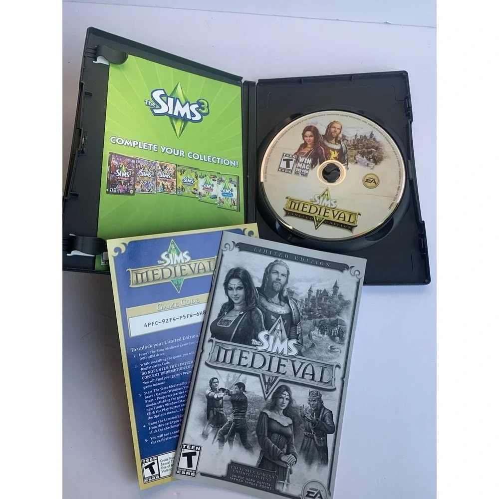 The Sims 2 Double Deluxe Seasons and The Sims Medieval Limited‎ Edition PC Game